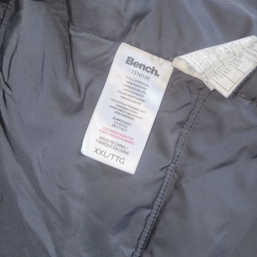BENCH Gray Puffer Vest Outdoor fishing Utility Camping,  XL - Picture 2 of 7